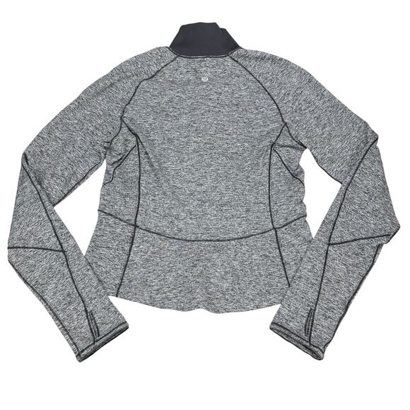 LULULEMON Always Alert 1/2 Zip Size 6 Heathered Black - Picture 8 of 8